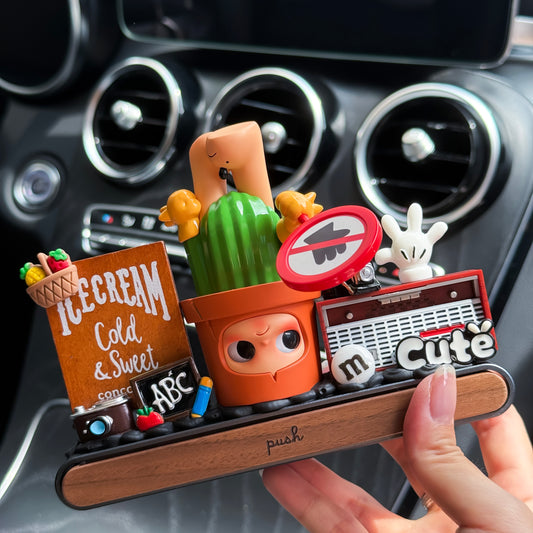 POPMART Zsiga 'Do Not Touch' Car Decor - Temporary Parking Number Sign