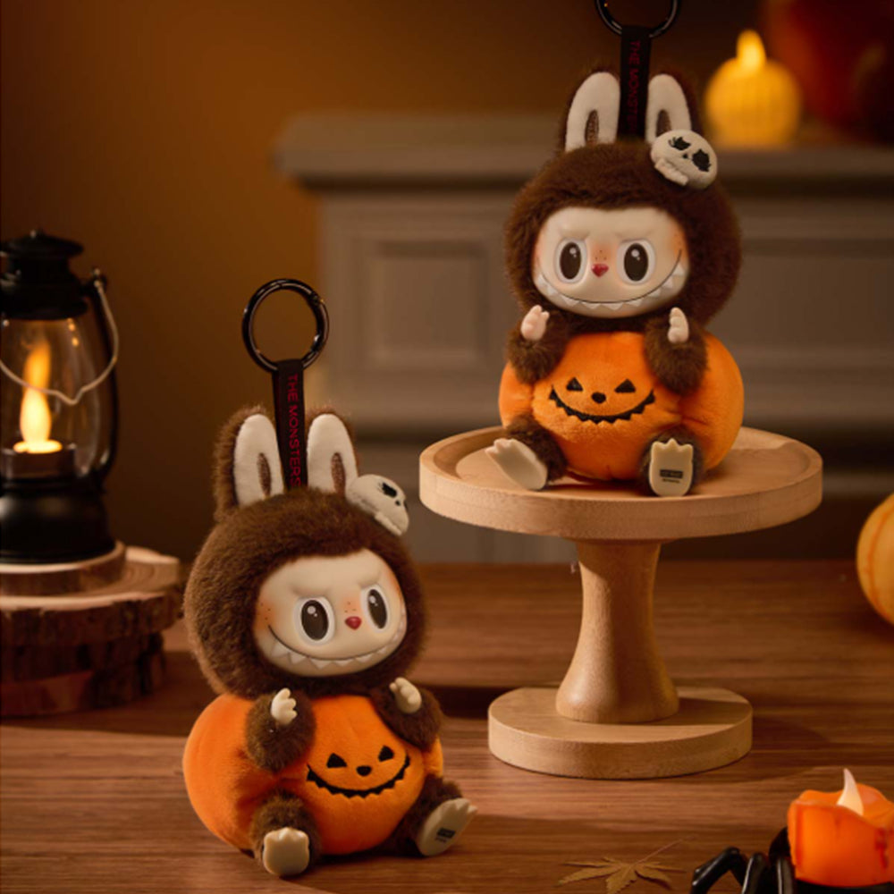 Happy Halloween Party Series-Sitting Pumpkin Vinyl Plush Pendant