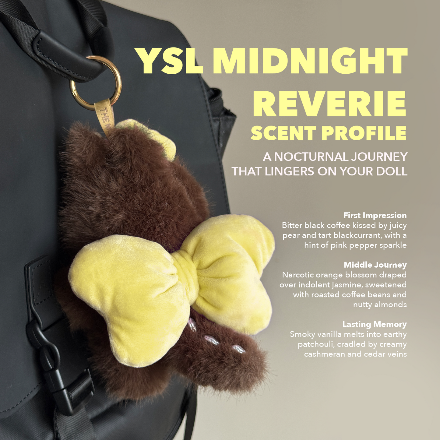 Little Monster-Vinyl Plush Doll/Doll Remodeling/Fragrance Bow Doll - Hilton, Saint Laurent, Encounter 3 Fragrance Types to Choose from