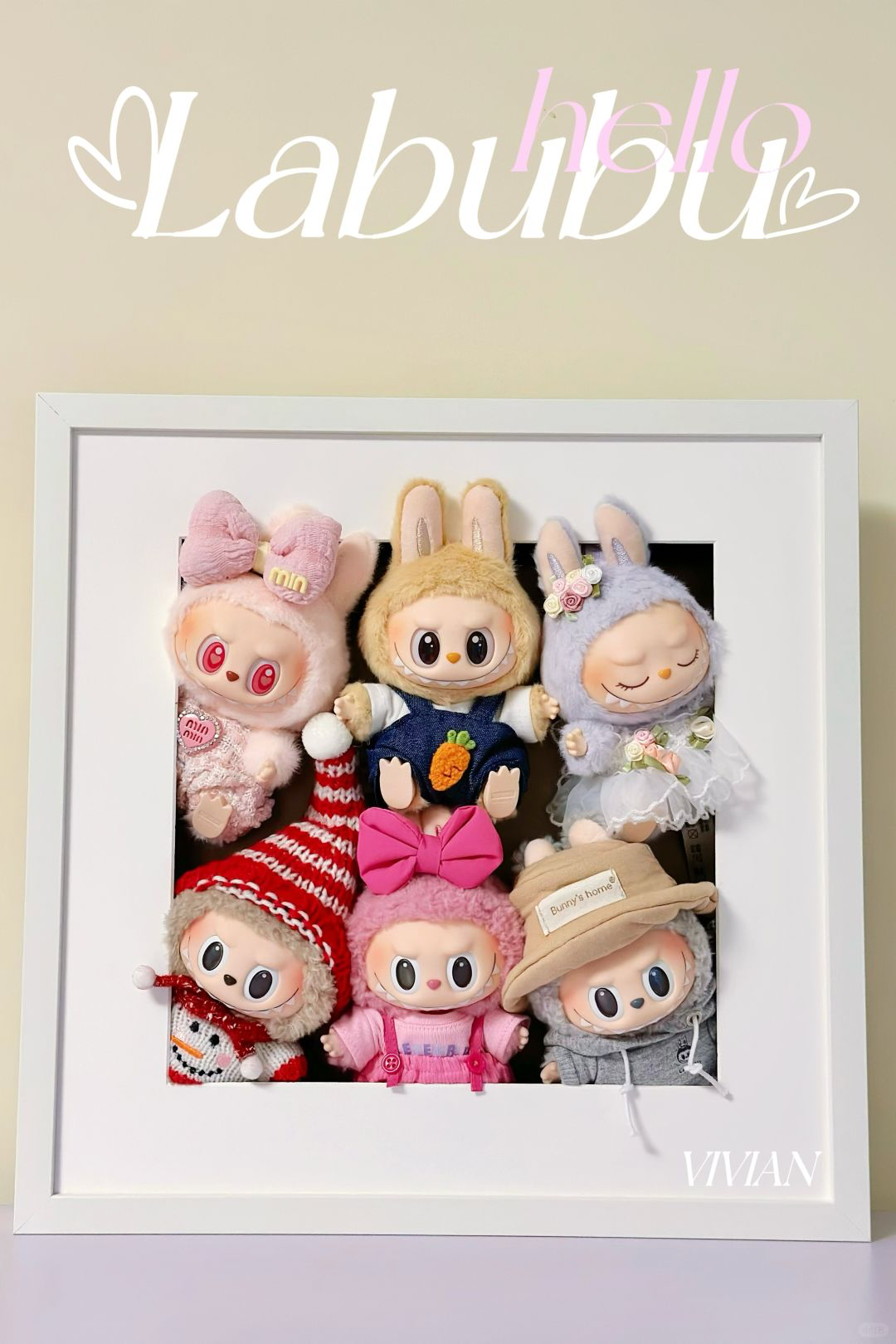 Labubu Rainbow Collection - Handcrafted Display Art (including dolls)