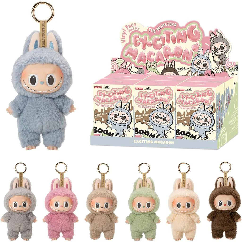 The Monsters Exciting Macaro-Labubu V1 Vinyl Plush Pendant Blind Box