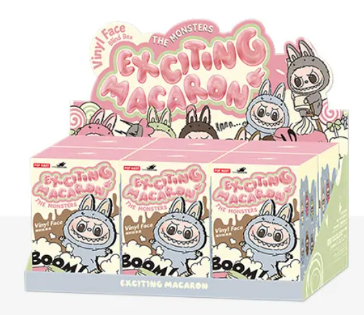 The Monsters Exciting Macaro-Labubu V1 Vinyl Plush Pendant Blind Box