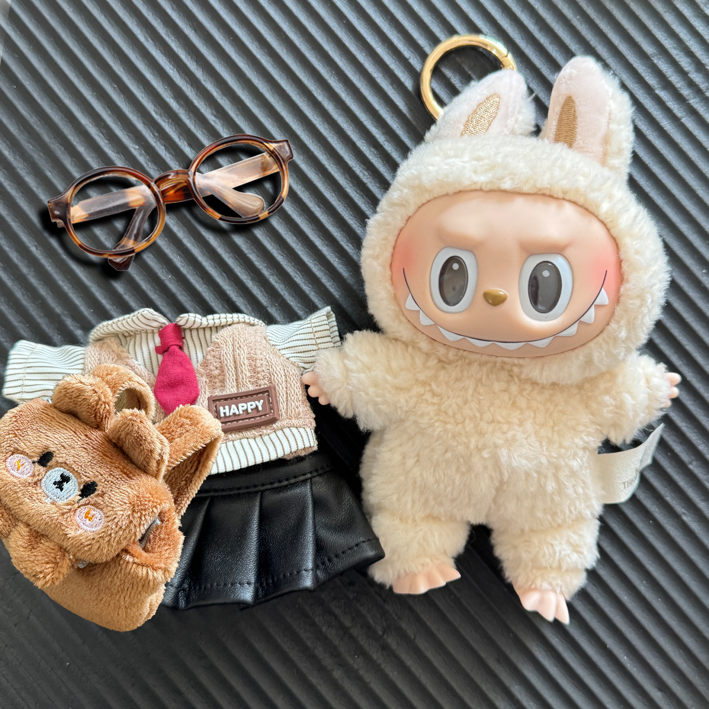 Bubu of Oxford-labubu Designer outfit/Naturally coffee-scented body aromaïžIncluding dollïž